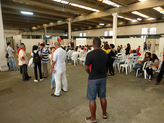 Audiência pública para formação da Comissão Eleitoral, dia 24.08, realizada na Subprefeitura do M’Boi Mirim. Foto: Márcia Brasil