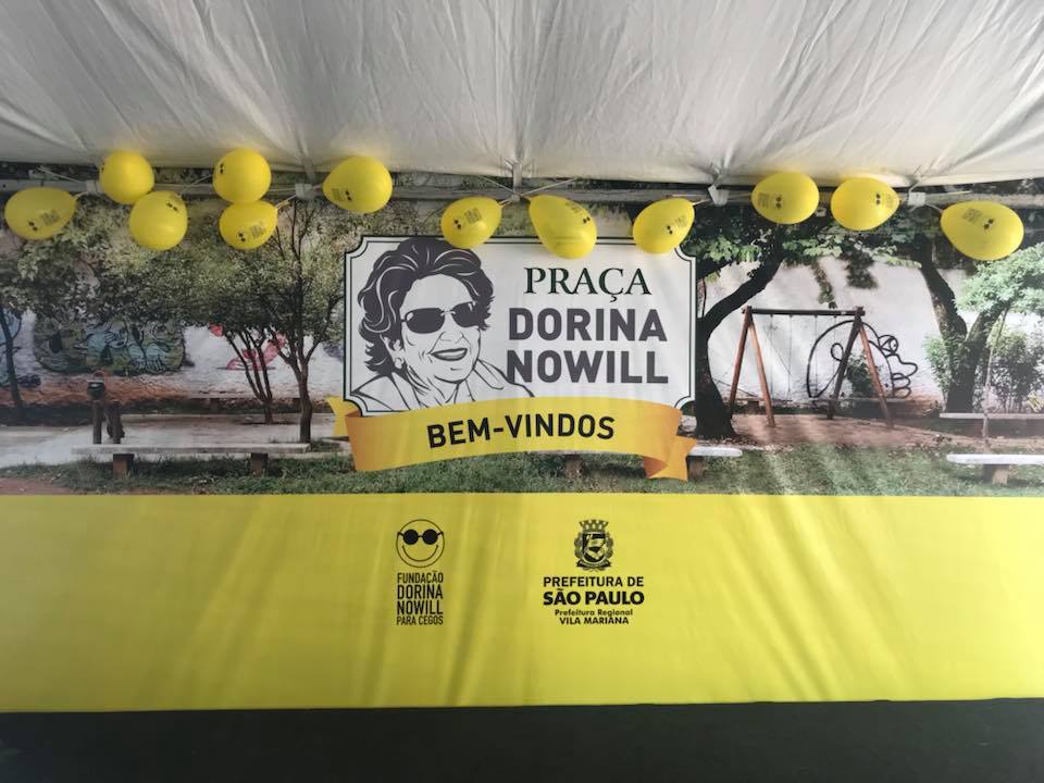 SMDHC presente na inauguração da Praça Dorina Nowill, Secretaria Municipal  de Direitos Humanos e Cidadania