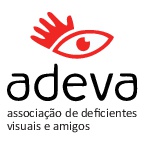 Logo: ADEVA - Associação de Deficientes Visuais e Amigos;