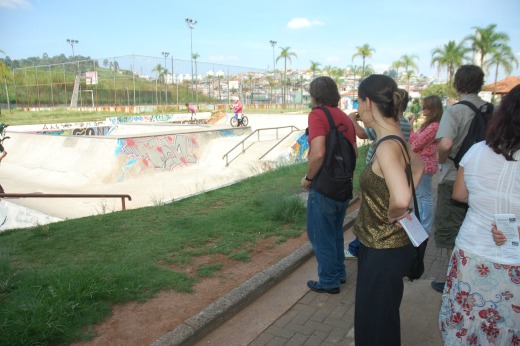 Jornalistas vistam o CEU Aricanduva. Foto: Luiz Guadagnoli / Secom