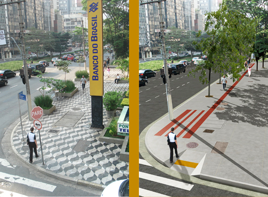 Imagem apresentado projeto de melhorias nas calçadas