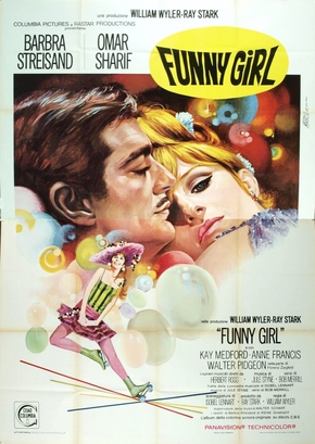 Pôster ilustrado do filme Funny Girl