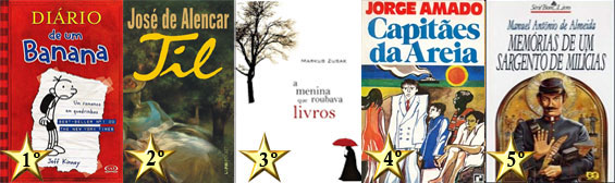 Livros mais lidos 2013