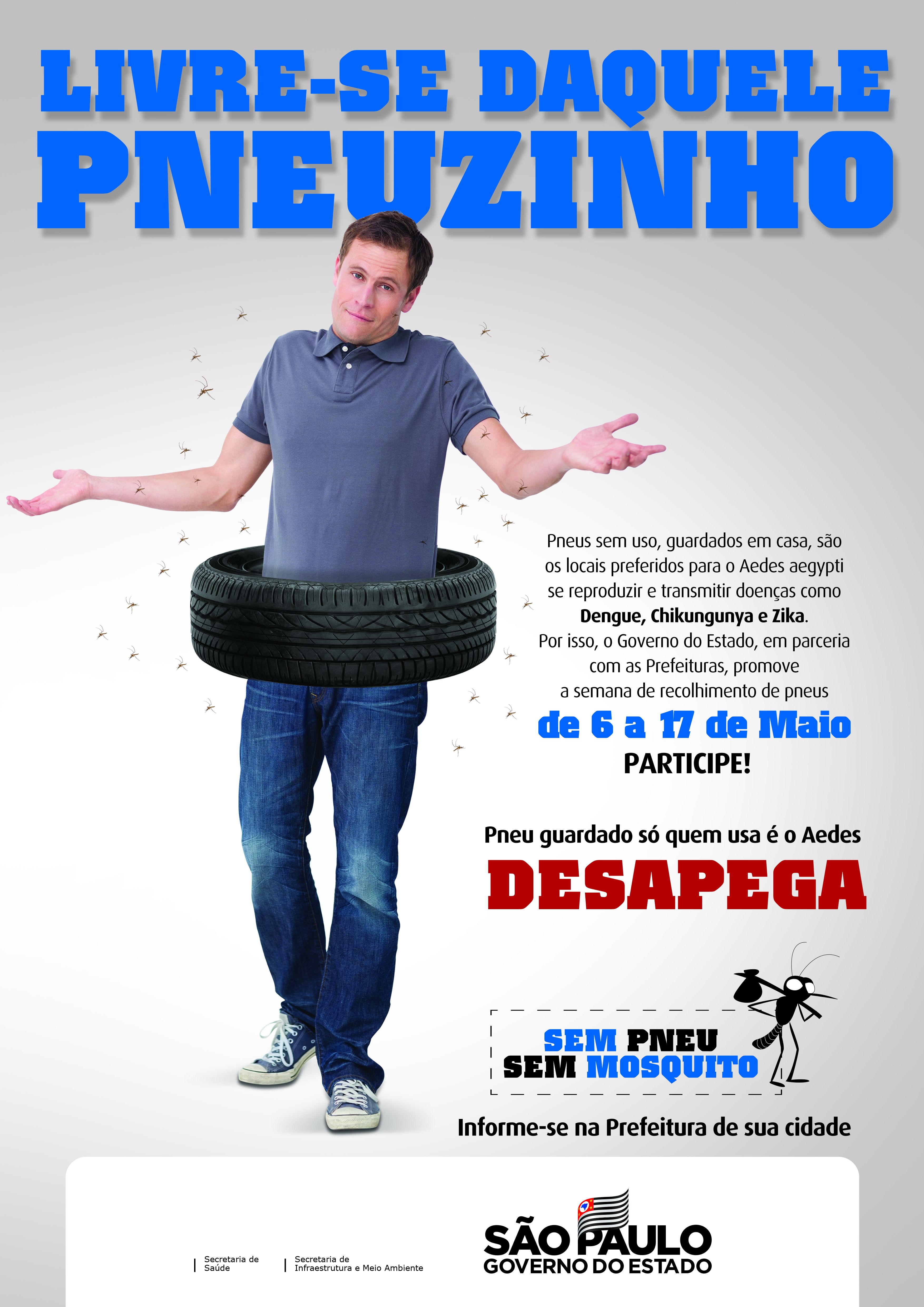 Imagem mostra cartaz da campanha com seguintes dizeres: 
