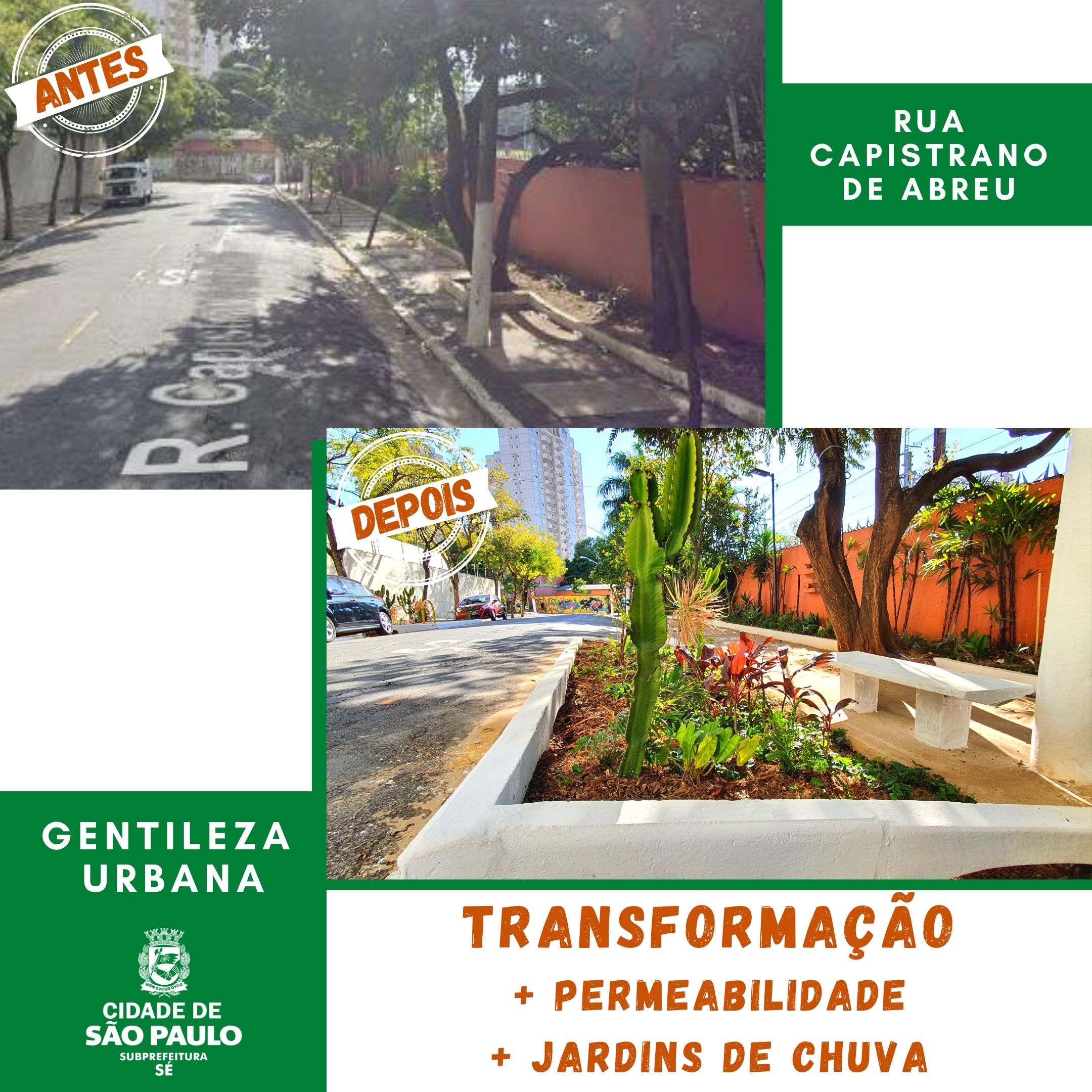 montagem de fotos com antes e depois da capistrano de abreu