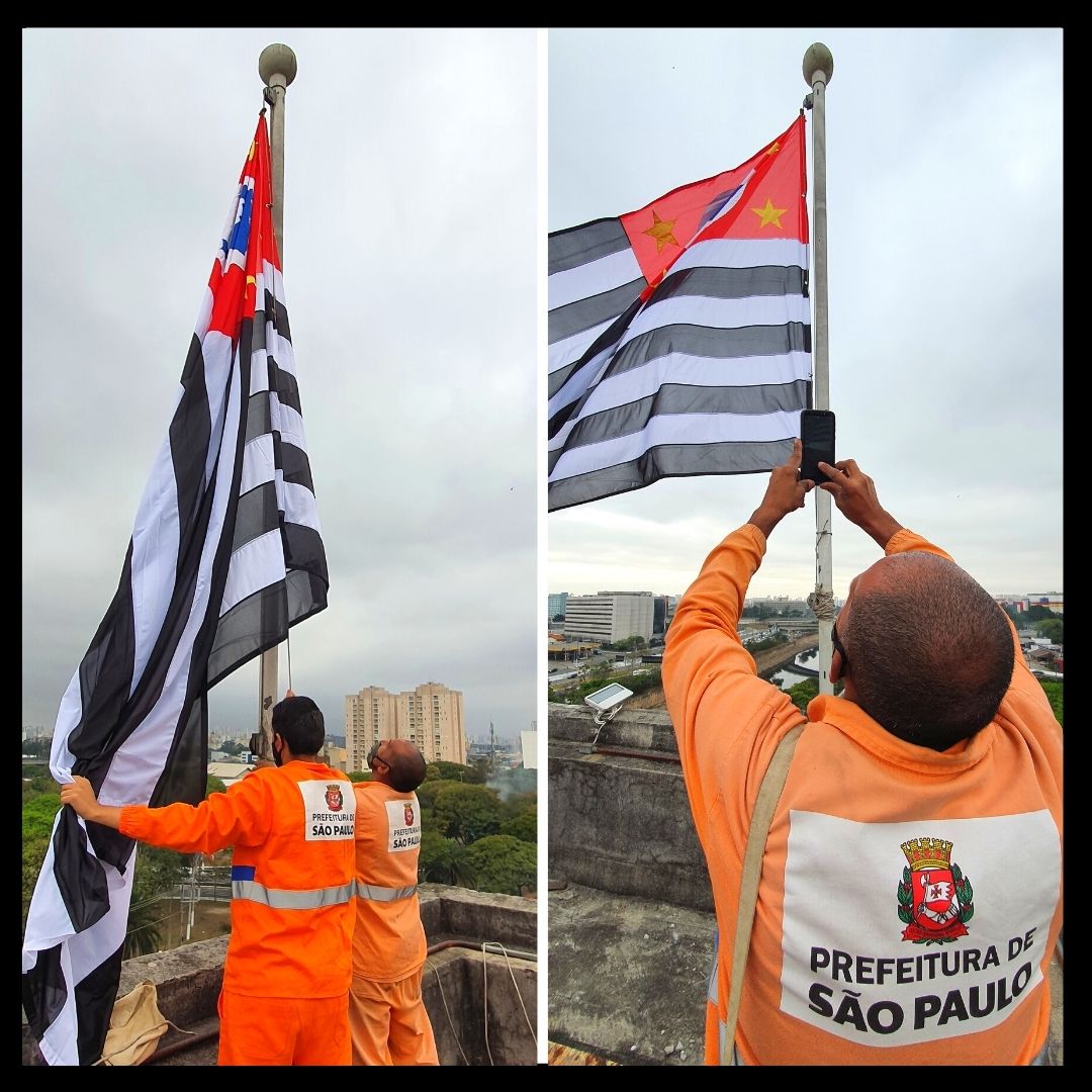 Troca da bandeira do Estado