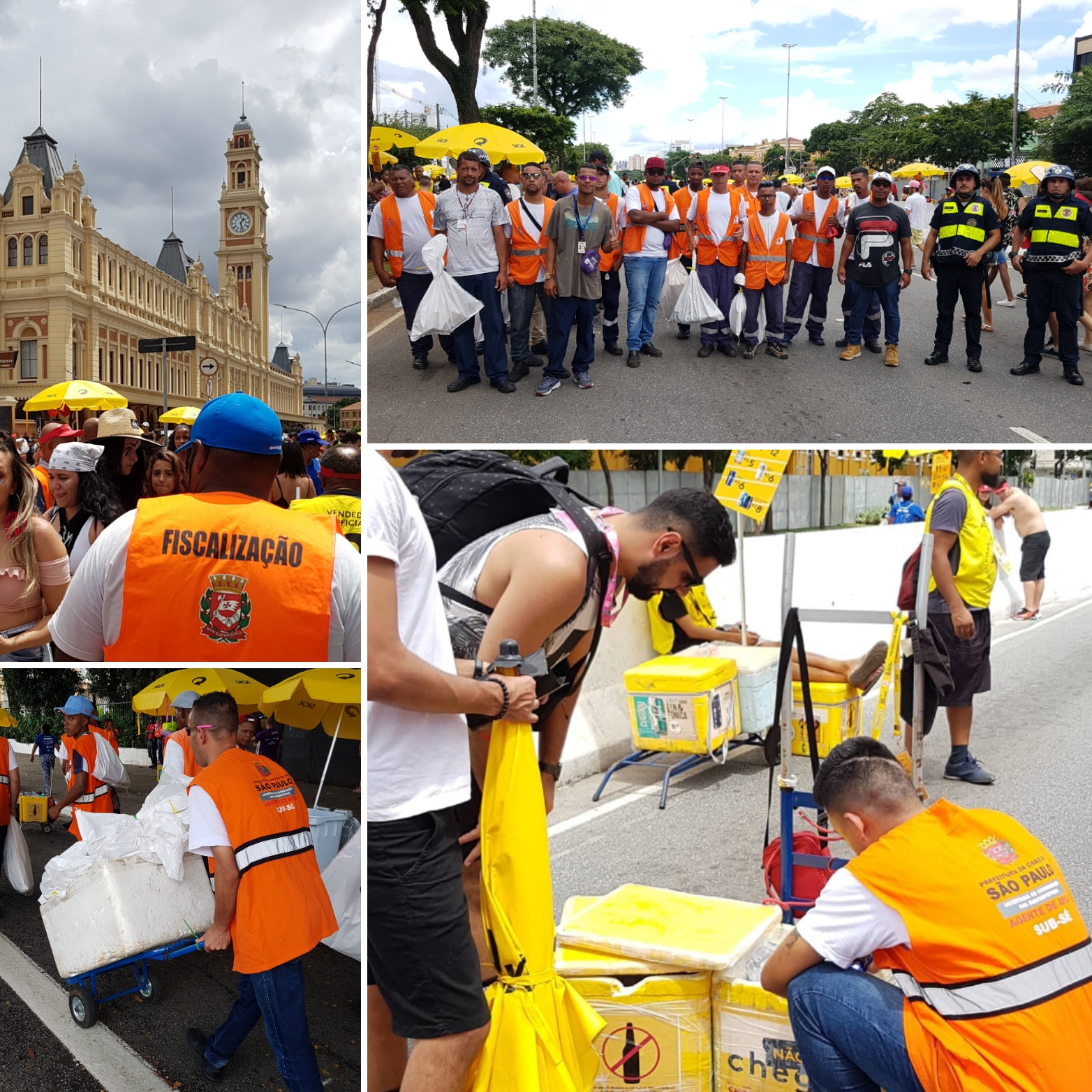 MONTAGEM COM FOTOS DA EQUIPE DA FISCALIZAÇÃO