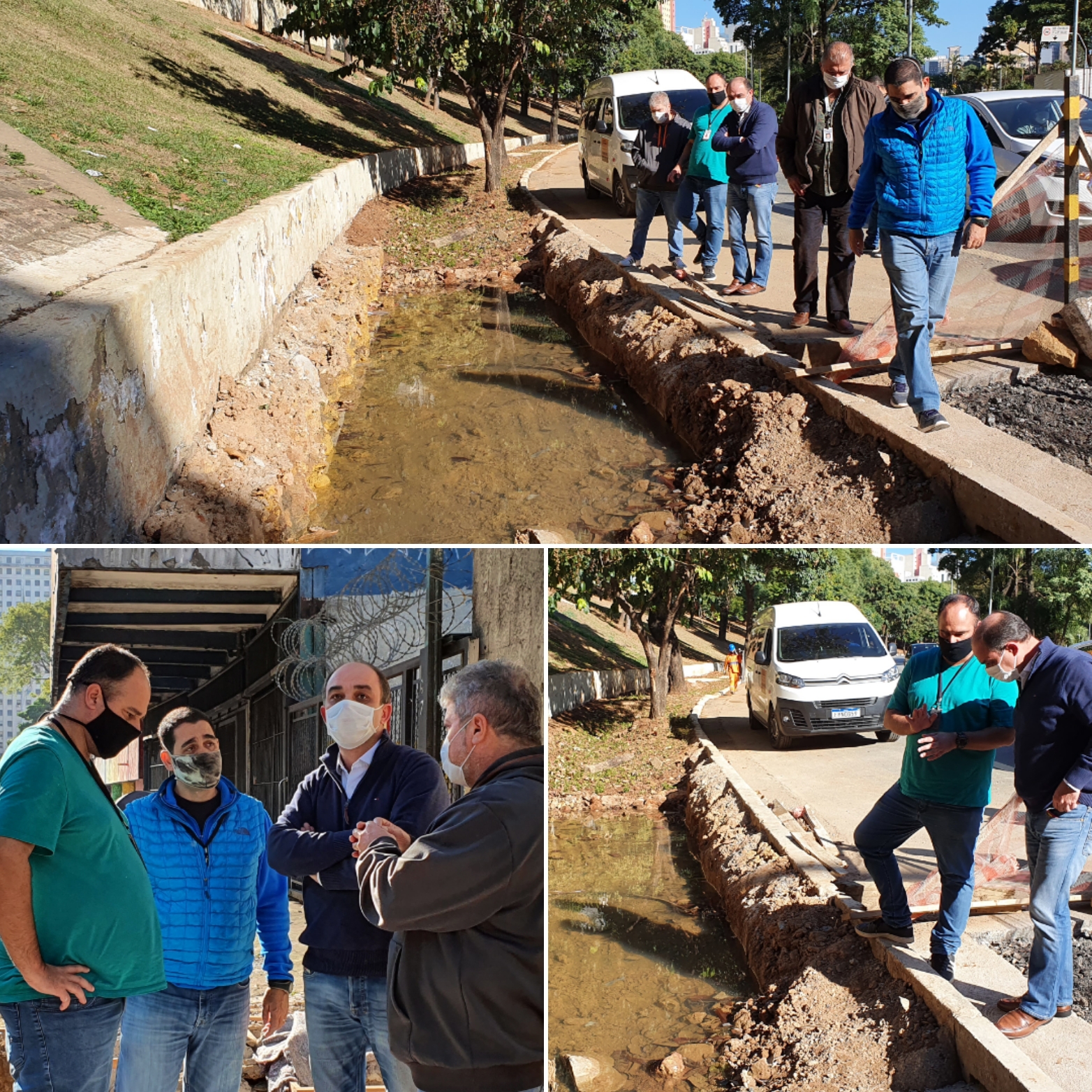 Subprefeito e equipe visitam a biovaleta