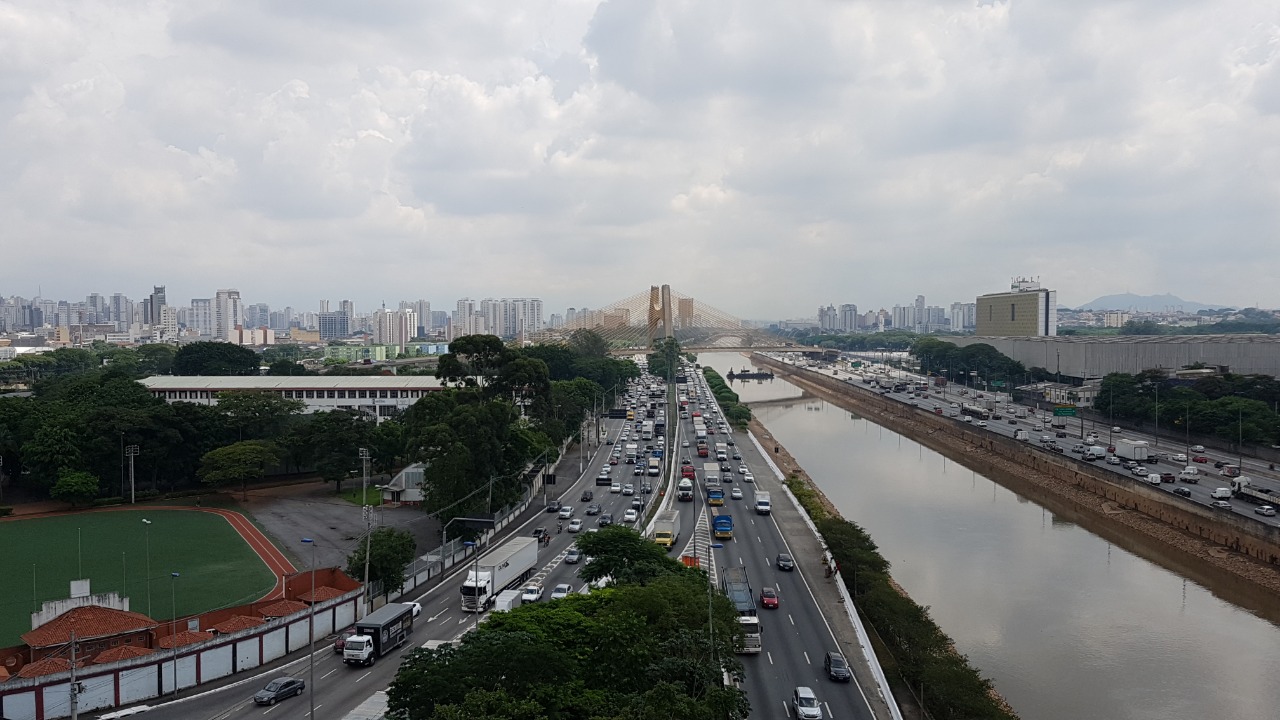 Paisagem do alto da torre da bandeira.