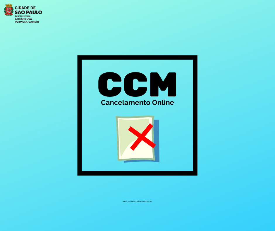 Imagem ilustrativa referente ao cancelamento online do CCM