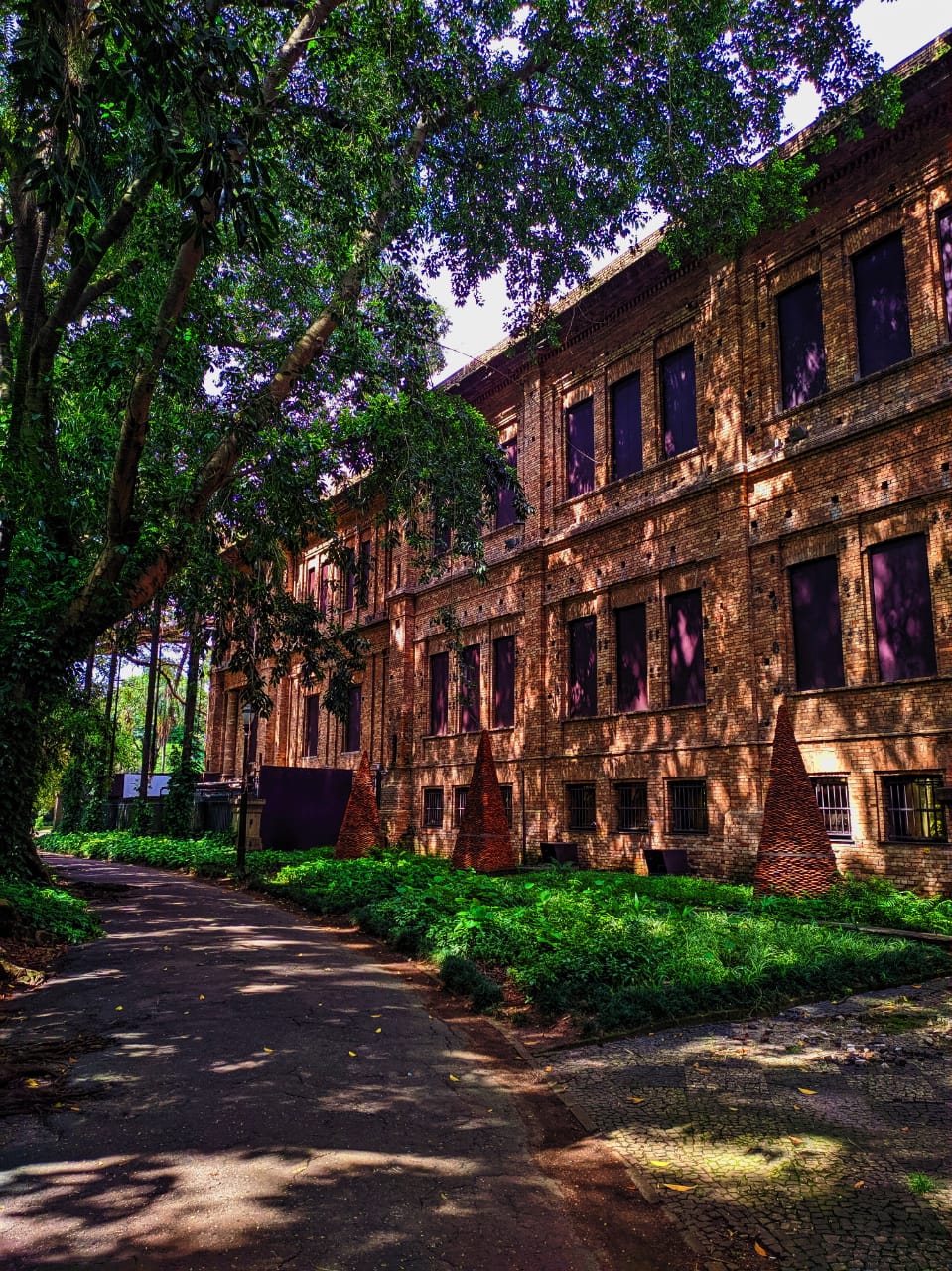 foto da Pinacoteca com a Praça ao fundo 