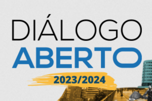 Imagem escrita "Diálogo Aberto 2023/2024"