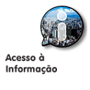 Logotipo do acesso á informação, com os dizeres "Acesso à informação"