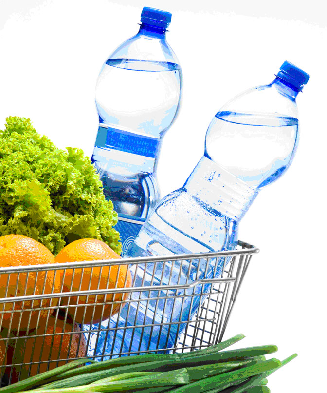 Frutas, verduras, legumes e muita água fazem parte de uma alimentação saudável