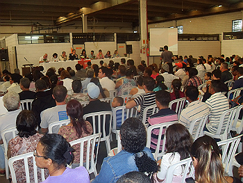 Audiência pública do Programa de Metas, realizada em abril na Subprefeitura M´Boi Mirim, reuniu cerca de 370 pessoas.