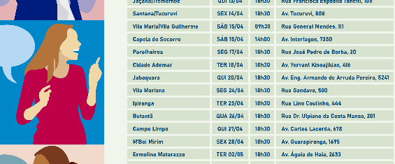 imagem colorida com informações sobre o Orçamento Cidadão