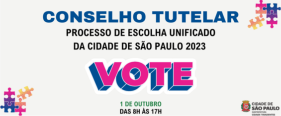 A imagem possui um fundo cinza claro. Na parte superior, centralizado, está escrito "Conselho Tutelar" em letras azul marinho em caixa alta.
