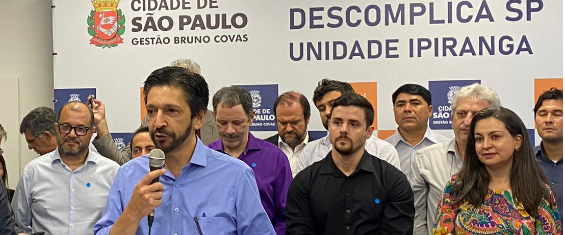 Ricardo Nunes discursa na inauguração da 11ª unidade do Descomplica SP no Ipiranga.