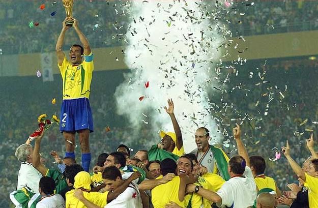 Final da Copa do mundo de 2002, uma das fotos que esta exposta no Museu do Futebol