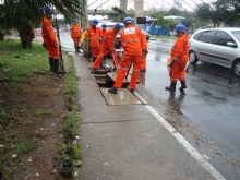 Os serviços tem como objetivo a manutenção do sistema de drenagem urbana