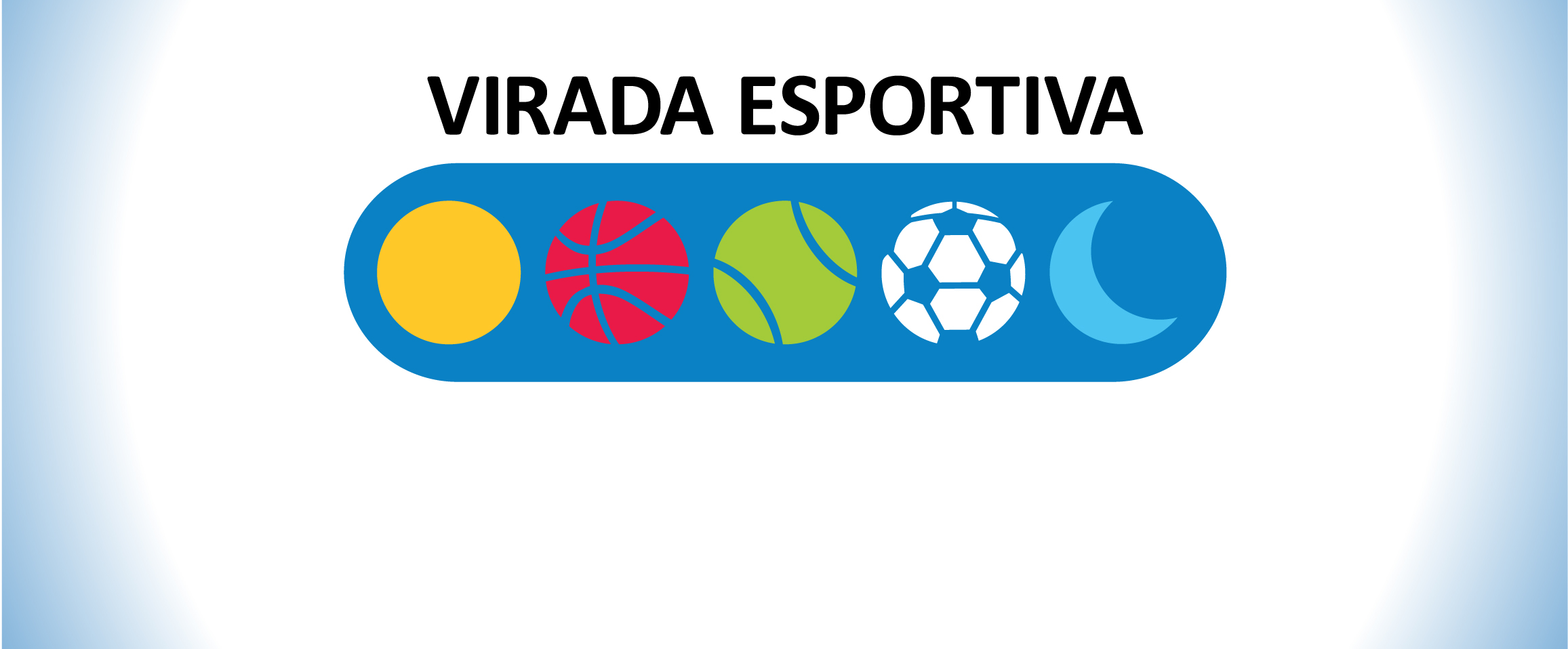 Logo da Virada com quatro bolas e uma meia lua