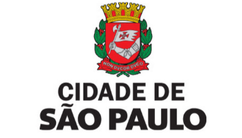 logo da cidade de São Paulo com brasão em vermelho, amarelo, cinza e verde