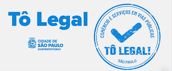 Imagem colorida mostra a logo do programa "To Legal" em tom azul