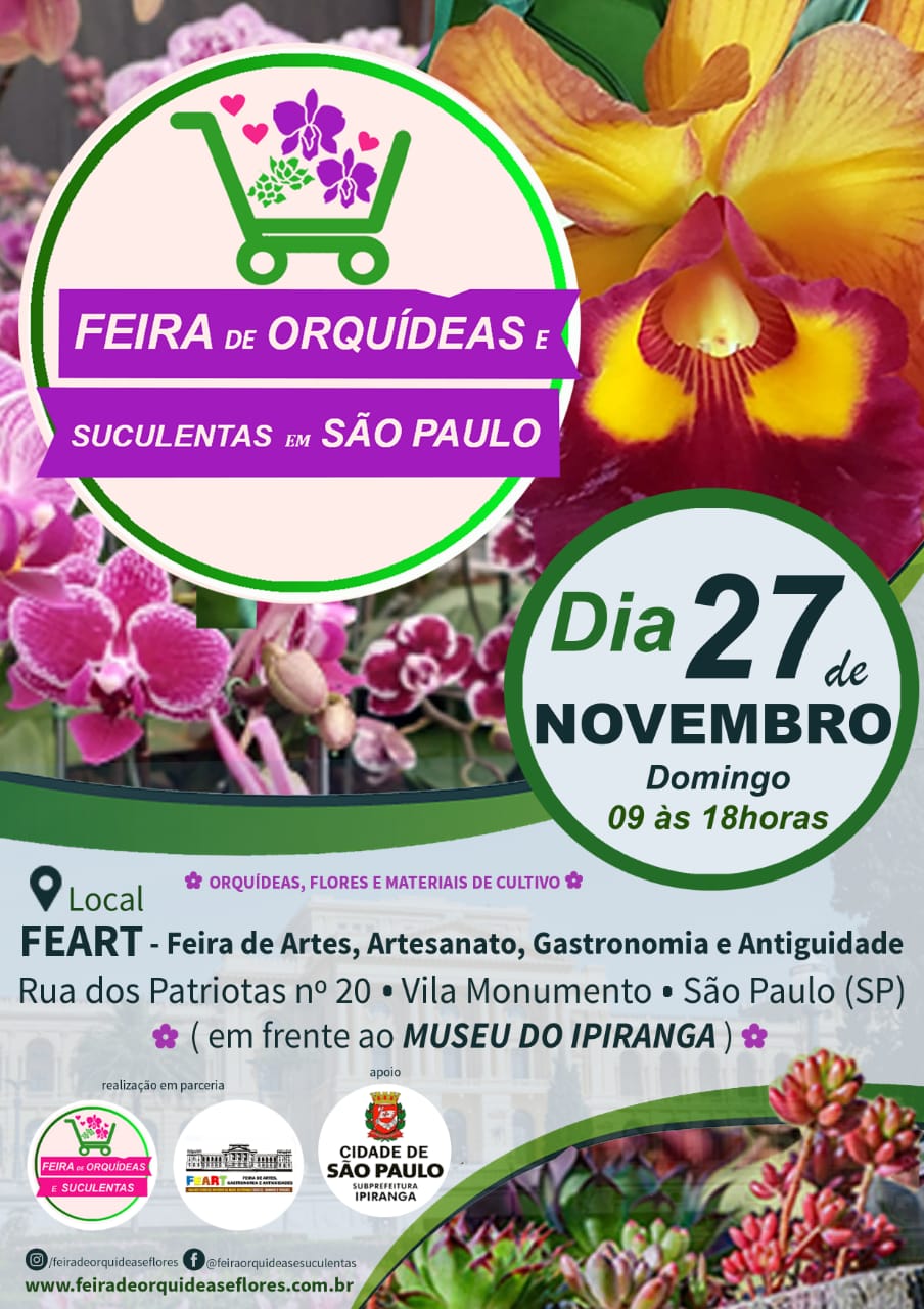 Feira de Orquídeas e Plantas em frente ao Museu do Ipiranga | Subprefeitura  Ipiranga | Prefeitura da Cidade de São Paulo