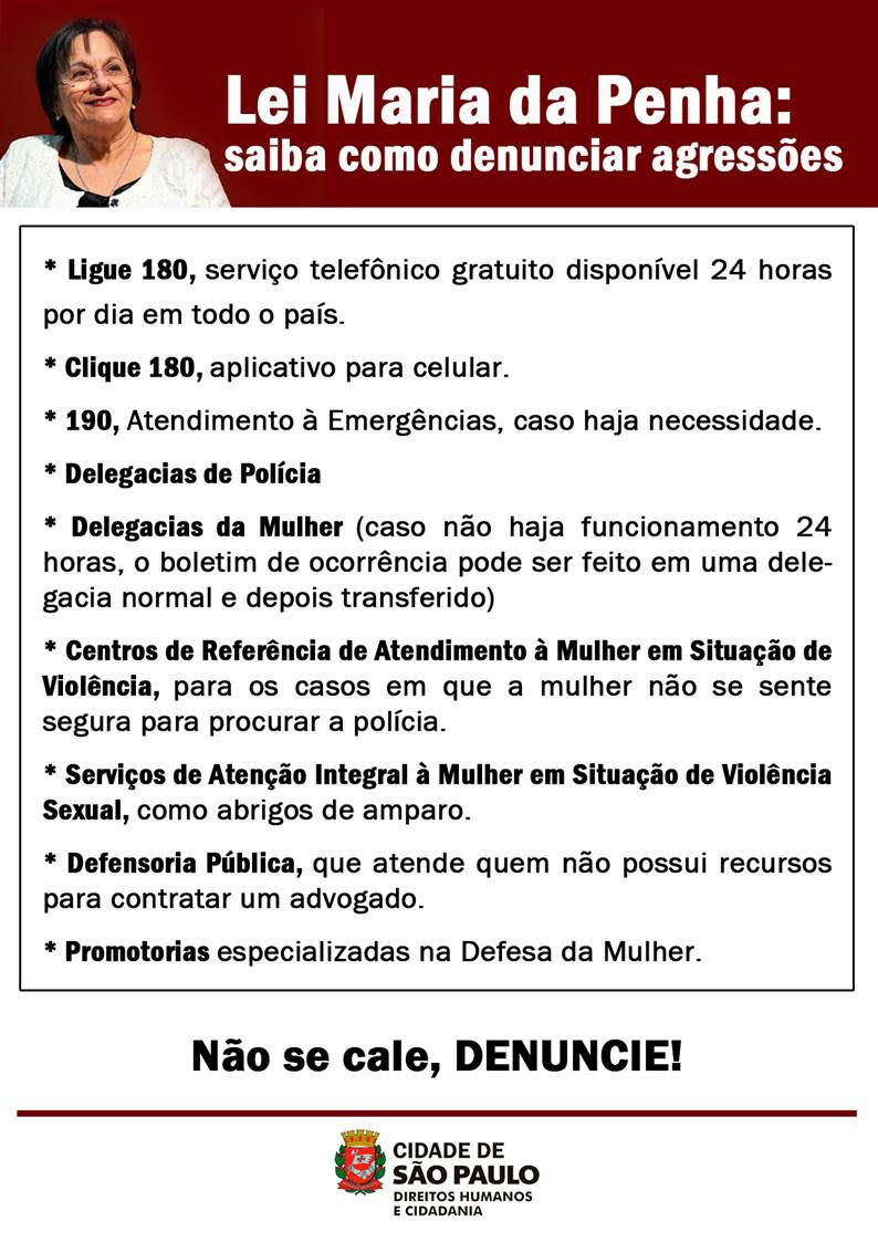 Lei Maria Da Penha Faz 13 Anos Subprefeitura Cidade Tiradentes