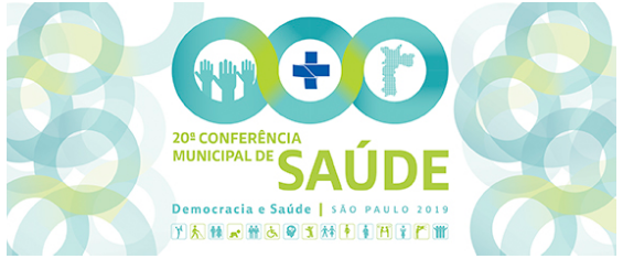 Banner ilustrando o 20ª Conferência Municipal de Saúde na Cidade Tiradentes 