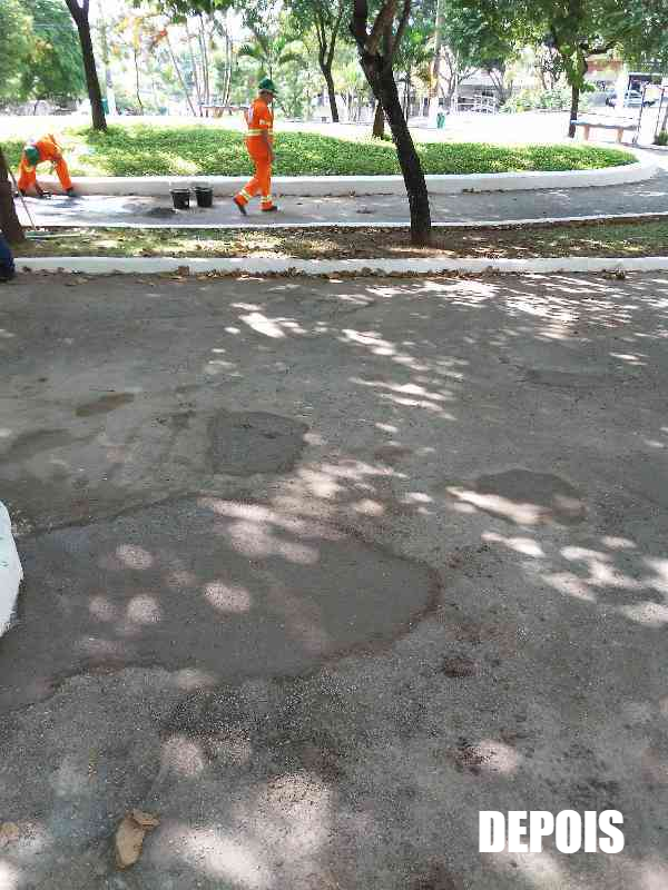 Serviço de tapa-buraco conservação pavimento viário