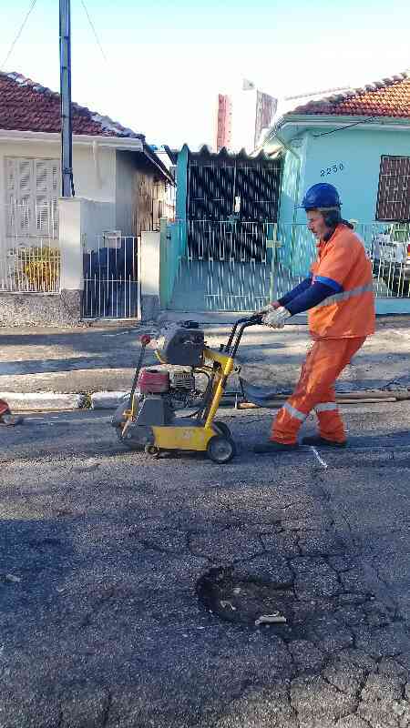 Imagem buraco na rua