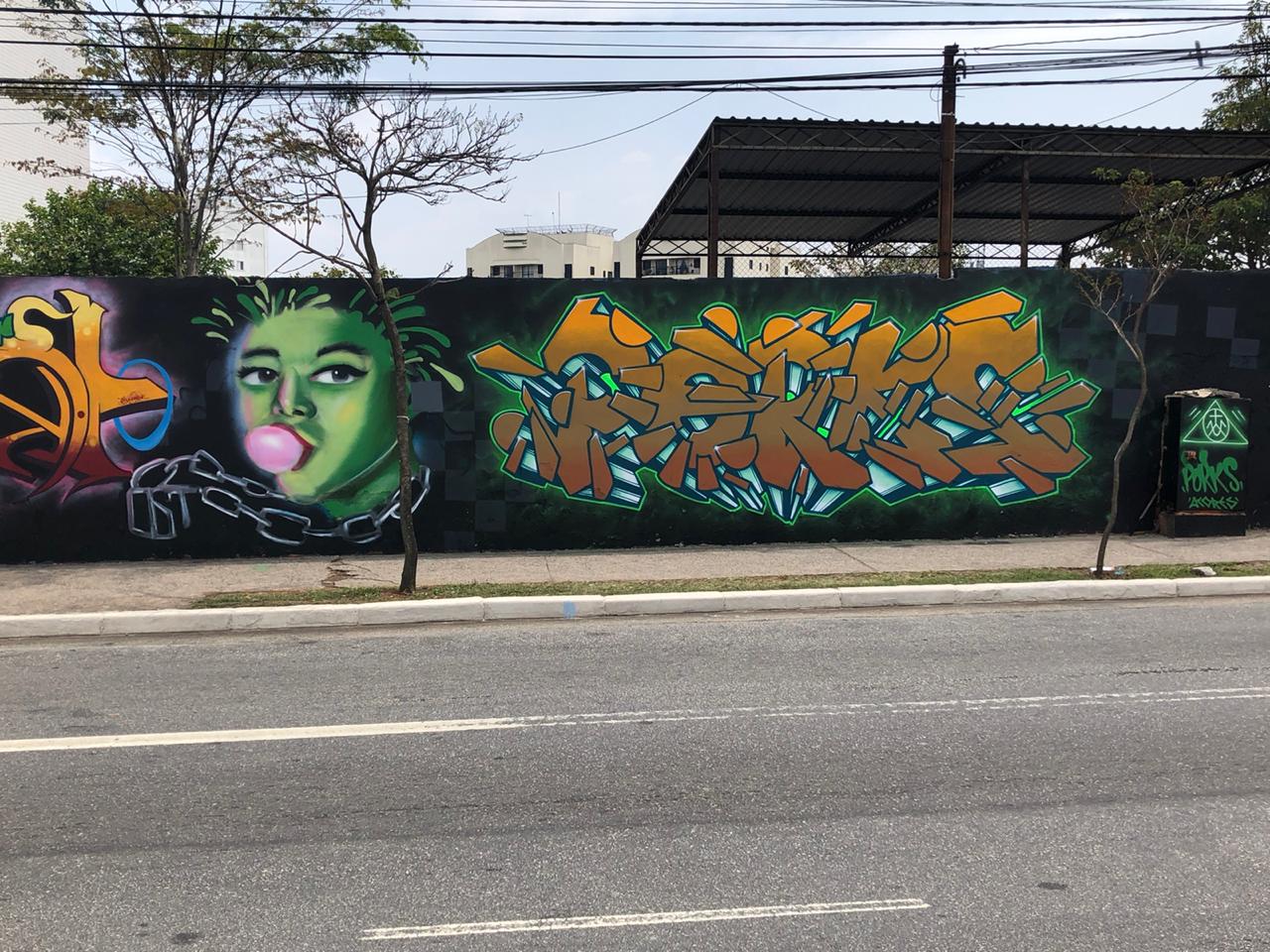 Muro com arte