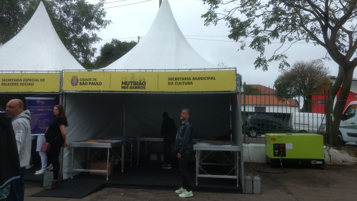 tenda da secretaria municipal da cultura