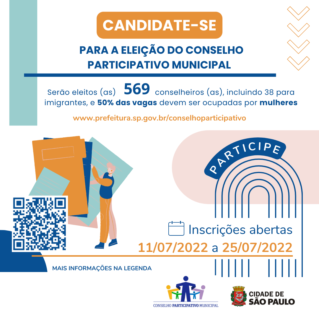 Candidate-se ao Conselho Participativo Municipal