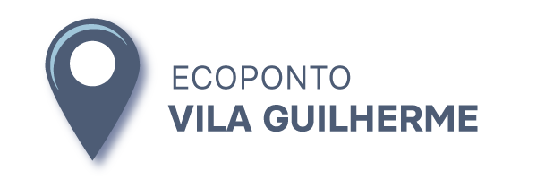 Ilustração de um pin de localização. Ao lado a escrita: ECOPONTO VILA GUILHERME