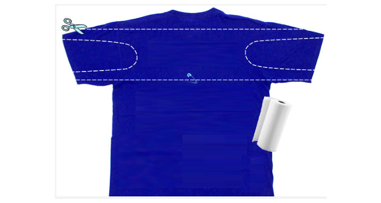 ilustração de uma camiseta t-shirt na cor azul escuro