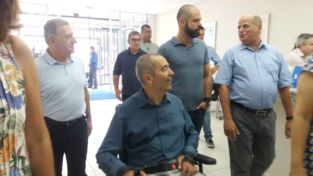 Prefeito Bruno Covas e Secretário Cid Torquato visitam as instalações da Fraternidade.