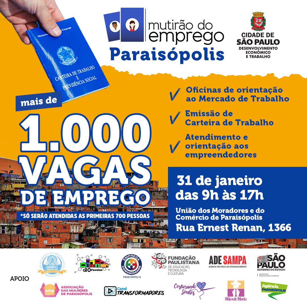  Vagas Para Atendimento SP