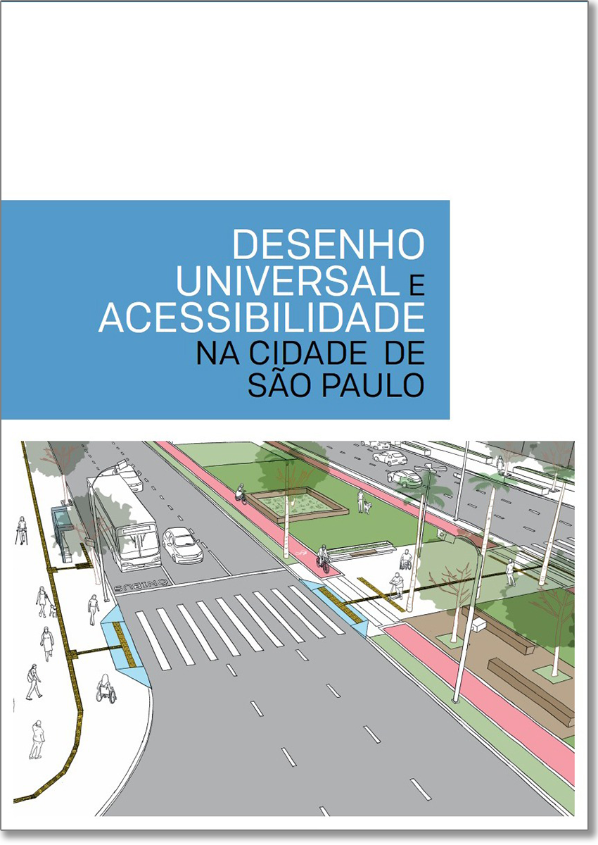 ilustração de uma avenida movimentada com carros e pessoas 