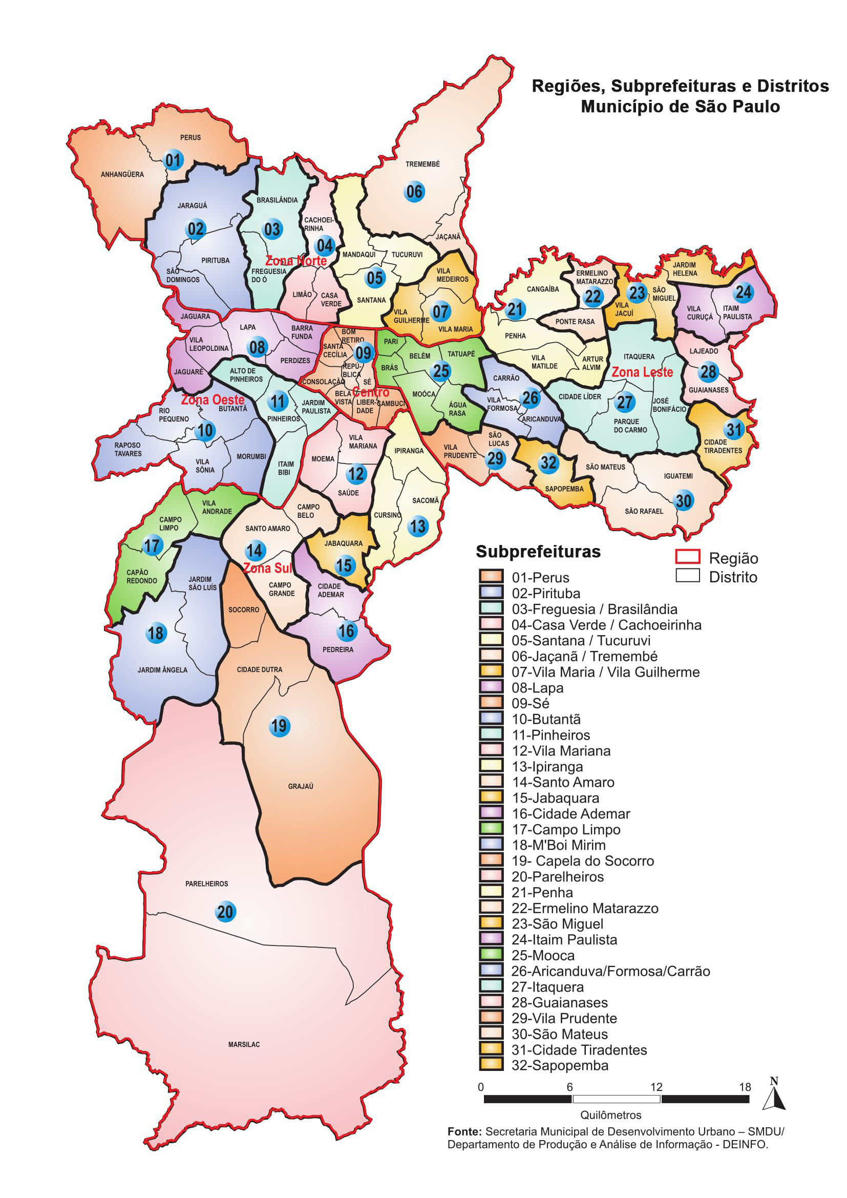 Mapa Da Cidade Secretaria Municipal De Subprefeituras Prefeitura Da