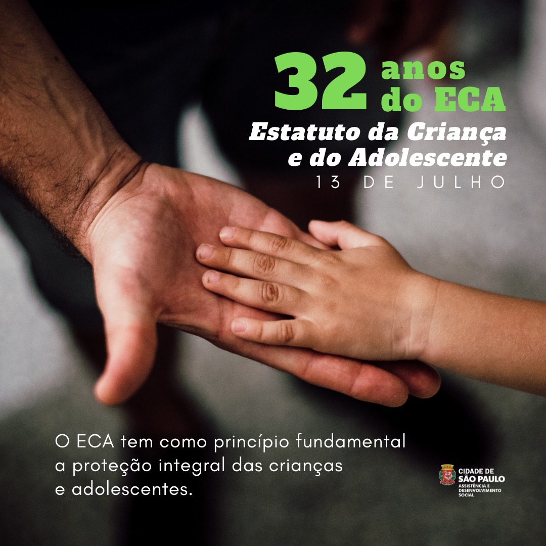 Imagem da mão de um adulto e da mão de uma criança, na parte superior esá escrito 