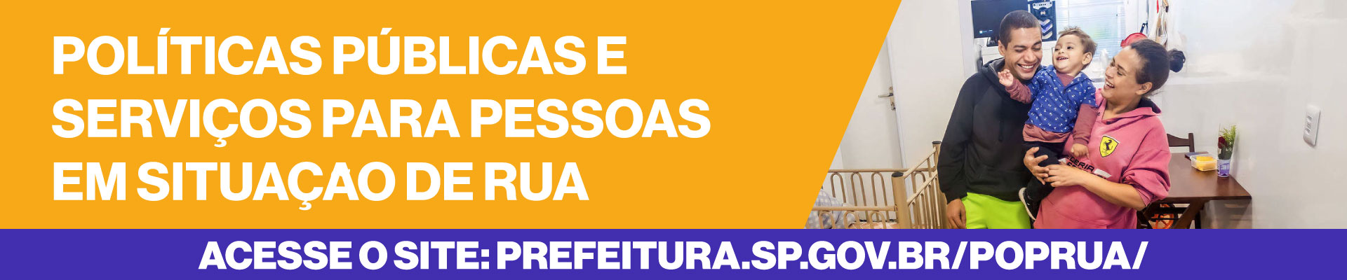 Link para a página de políticas públicas e serviços para pessoas em situação de rua.