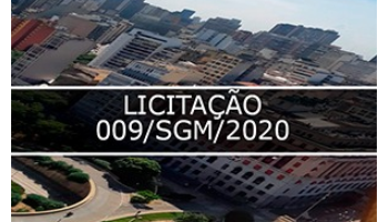 FOTO CENTRO DA CIDADE DE SÃO PAULO QUE MOSTRA O SHOPPING LIGHT E NO MEIO DA FOTO ESCRITO LICITAÇÃO 009/SGM/2020