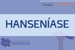 Imagem com fundo roxo. faixa branca e letras em azul escuro.