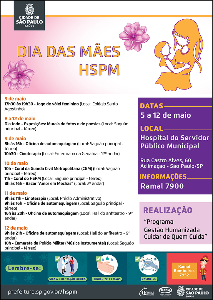 Cartaz com informações do evento