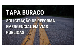 Solicitação de reforma emergencial em vias públicas