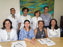 Na foto: representantes da EMTN do HSPM, regulamentada pela ANVISA através das Portarias 272 de 1998 e 63 de 2000