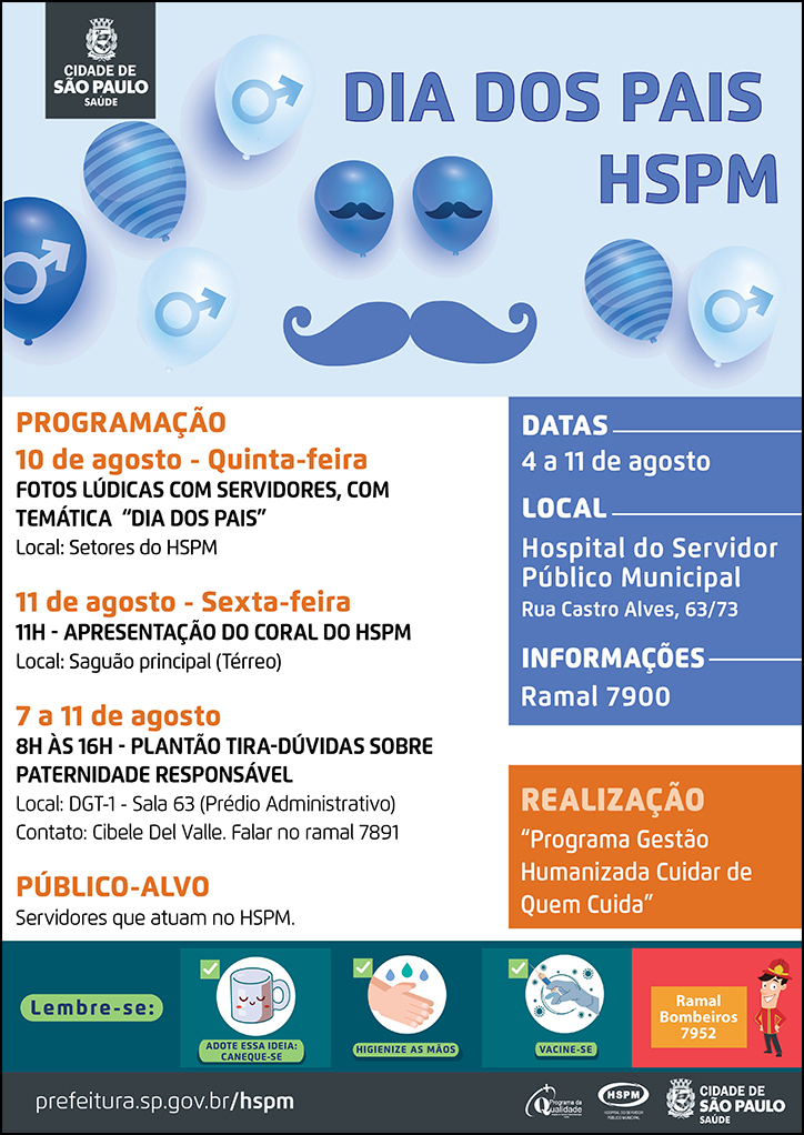 Cartaz com informações do evento