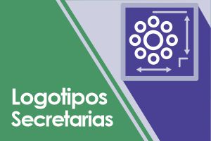 Imagem com os dizeres "Logotipos Secretarias" e com uma imagem ao lado representando círculos alinhados.